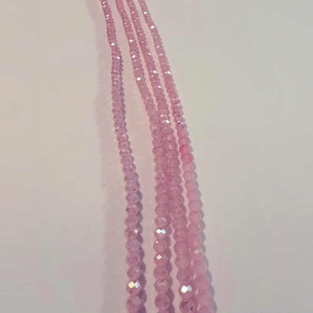 NWT “PRETTA IN PINK” Mini Crystalline Waistbeads DIY Tie on Up to 50 in Length - Picture 5 of 9